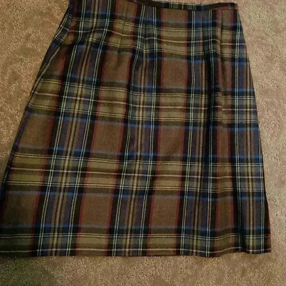 Ann Freedberg Womens Plaid Wool Wrap Multi Colored Skirt 8 - Picture 9 of 9